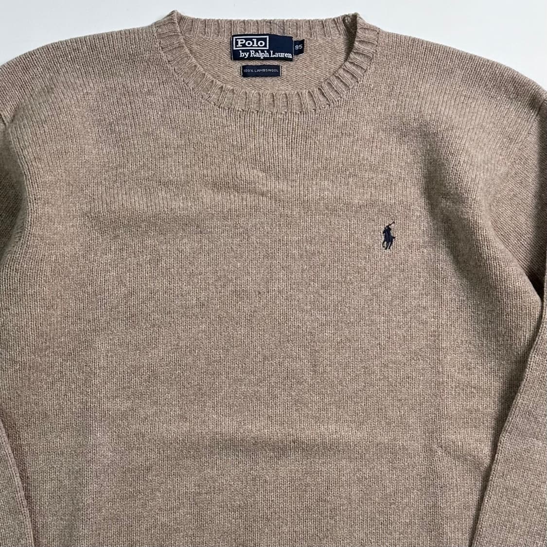 폴로 랄프로렌 베이지 울 니트  상품이미지2