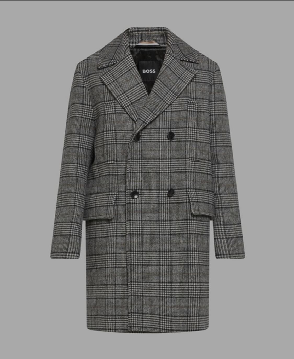 BOSS 보스 남성 체크 더블 코트 110 상품이미지8
