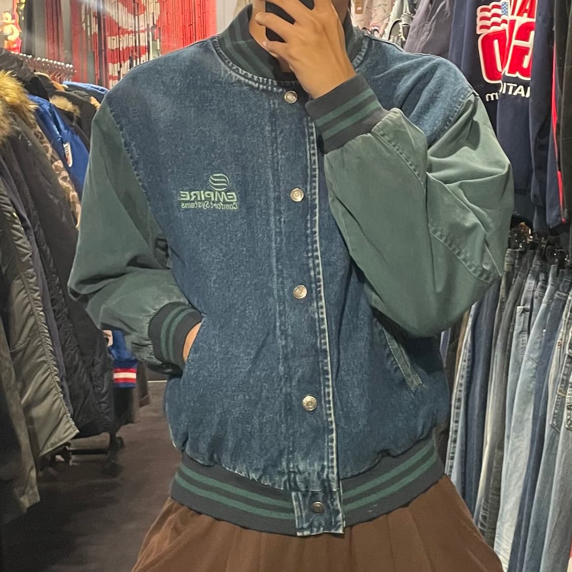 [IM] VTG 데님 바시티 자켓 상품이미지3