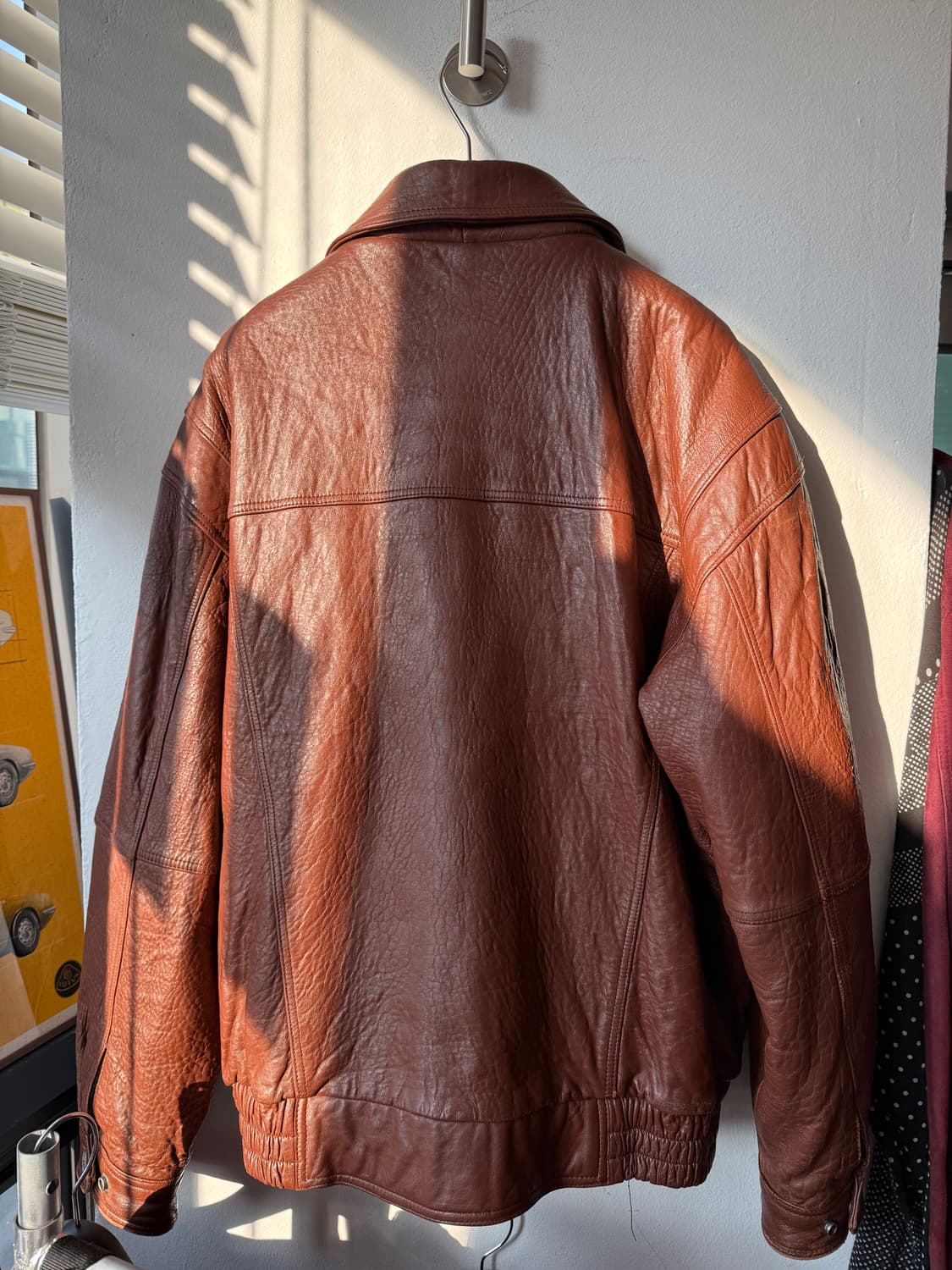 Pazzolio 양피 100% 레더 블루종 size 100 상품이미지3