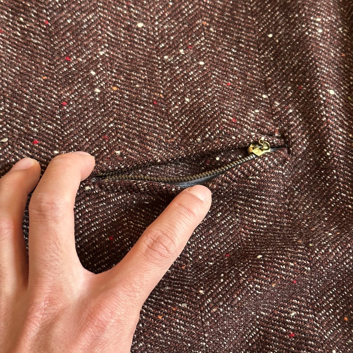 Vintage reversible tweed blouson jacket 상품이미지6