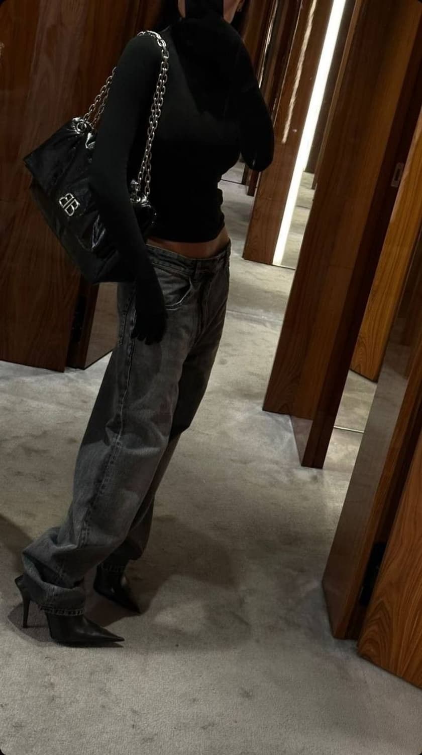 [5회이하착용] 발렌시아가 모나코 백 스몰S 블랙_더스트백,보증서 포함 상품이미지3