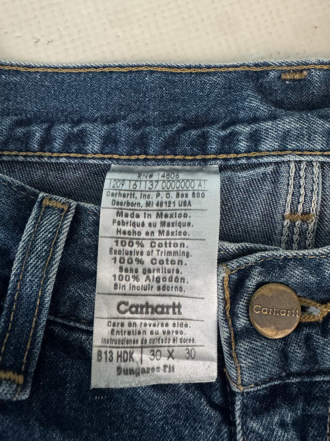 칼하트 디펜더 워크 데님 팬츠  상품이미지4