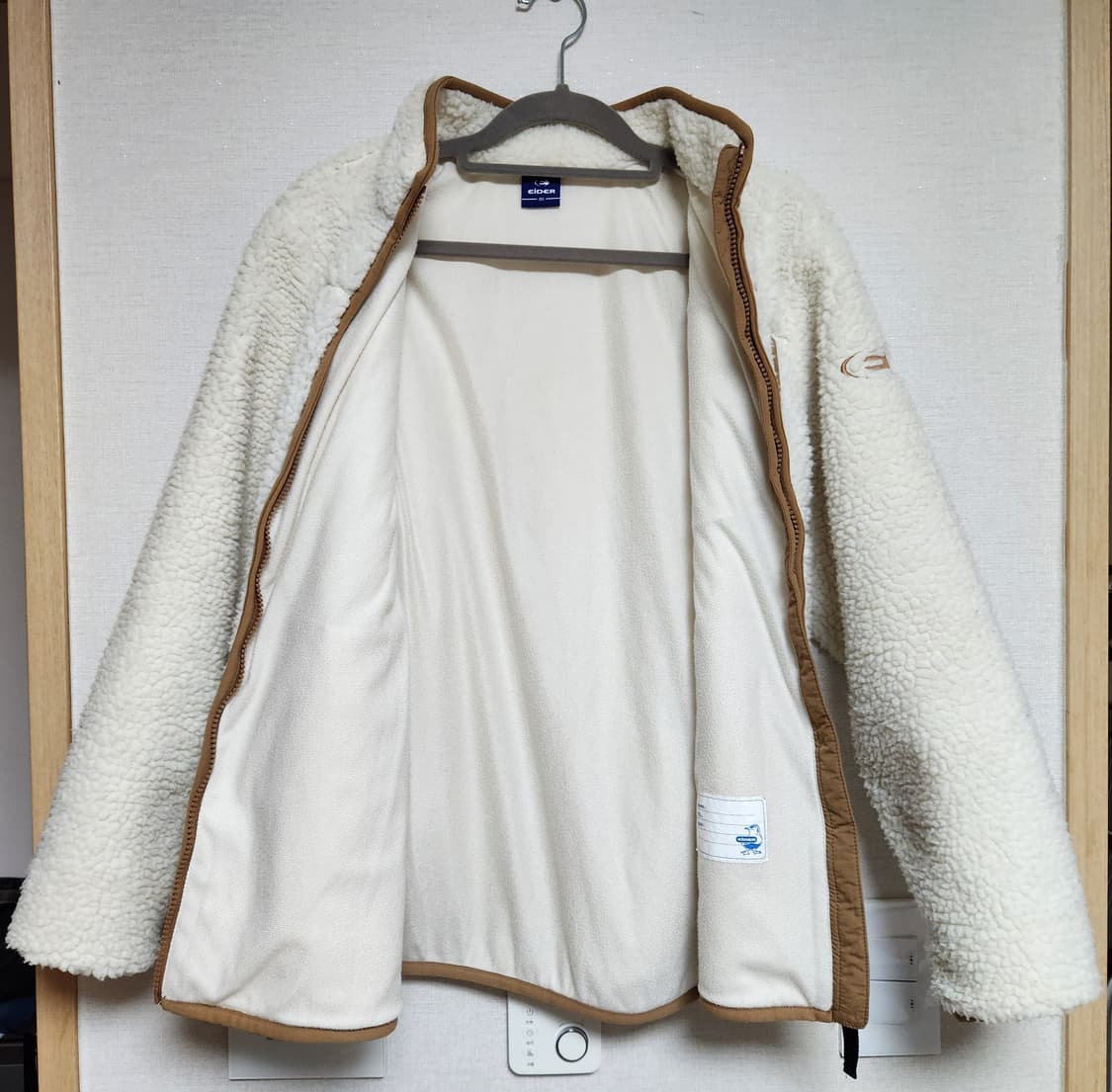 아이더 양털 뽀글이 후리스 쟈켓, 그리드 플리스 쟈켓 상품이미지3