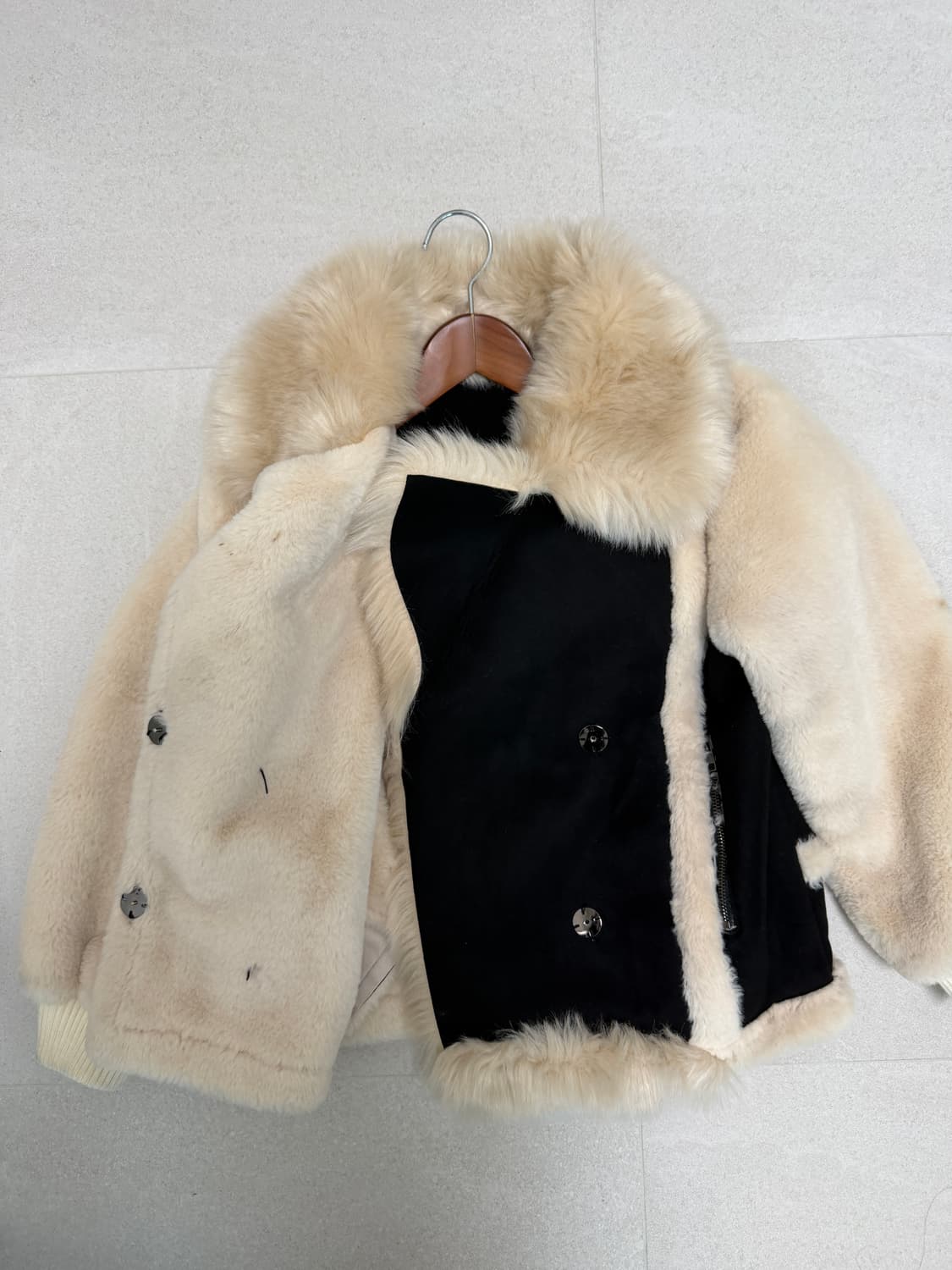 스웨이드 퍼 무스탕 fur mustang jacket 상품이미지3