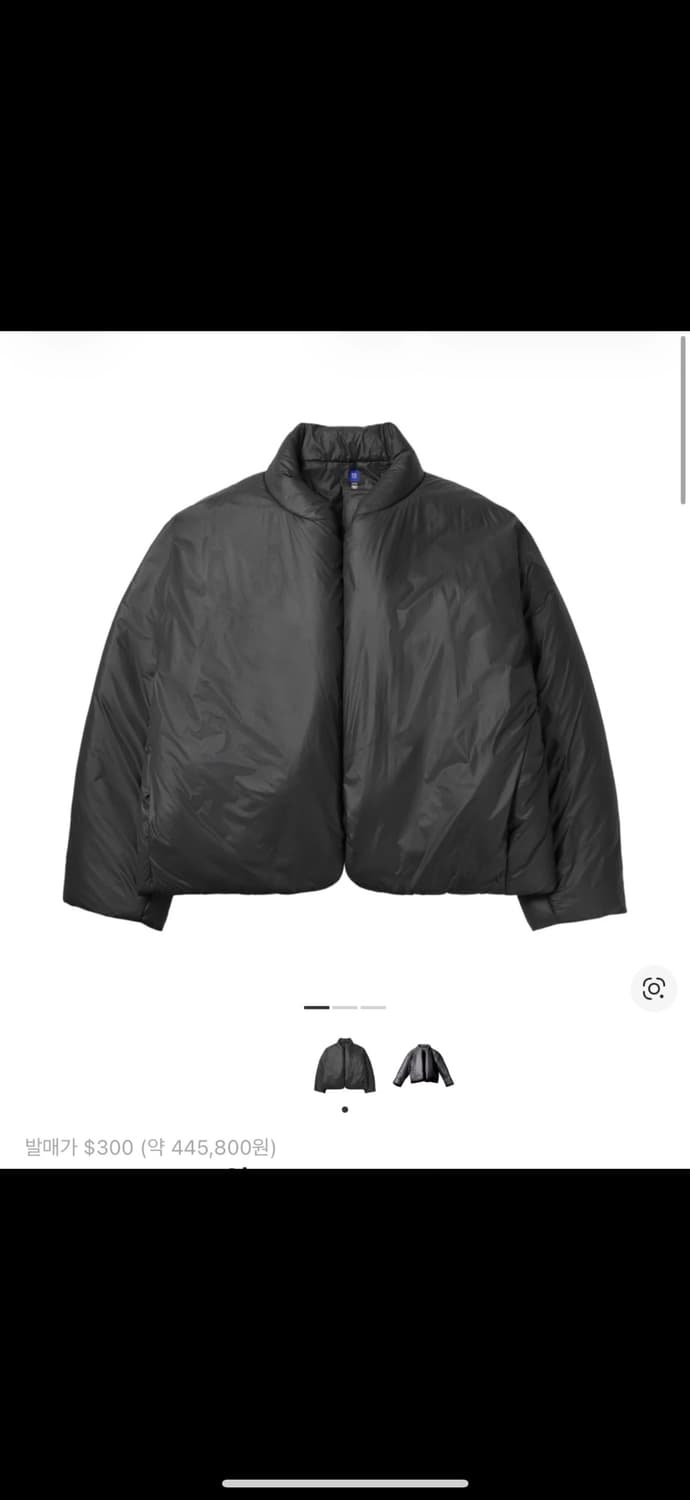  [L]이지 갭 엔지니어드 바이 발렌시아가 라운드 자켓 2 블랙 상품이미지1