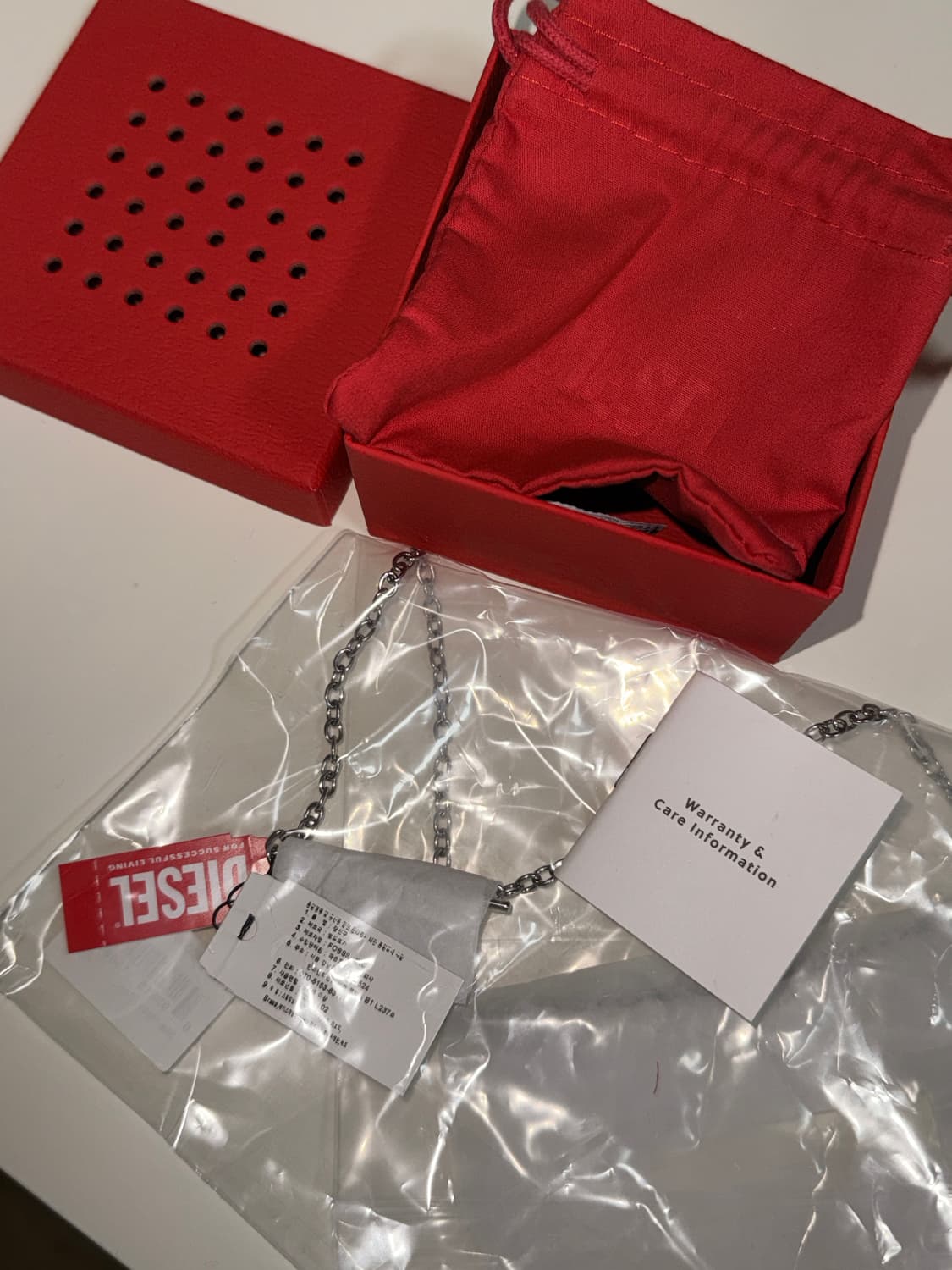 디젤 DX1593040 체인 목걸이 실버 상품이미지3