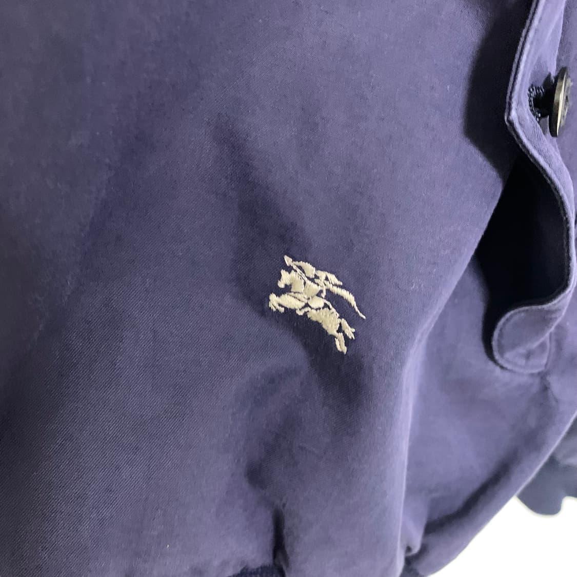 버버리 빈티지 네이비 블루종 점퍼 안감 체크 여성 M 상품이미지3