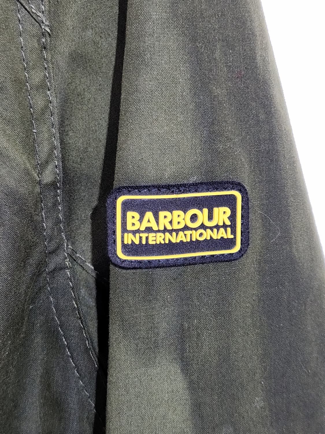 (M) 바버 인터내셔널 왁스자켓 카키 왁싱점퍼 매장판  상품이미지4