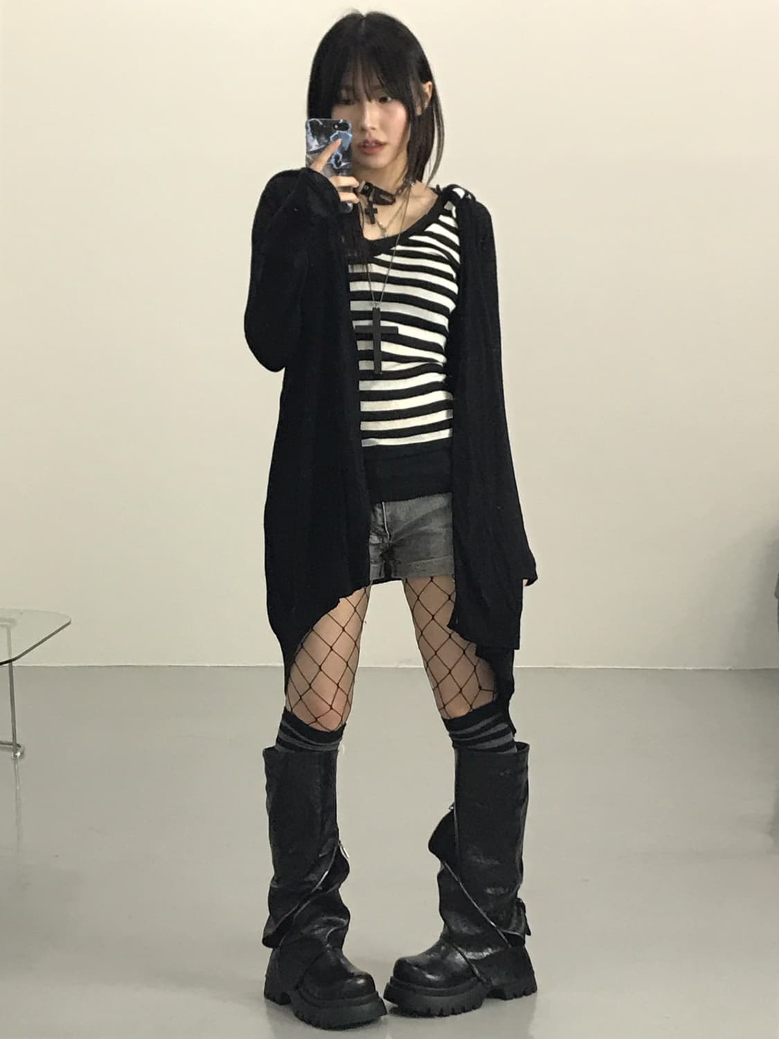 Jpn Slim Striped Sweaters Hoodie 상품이미지4