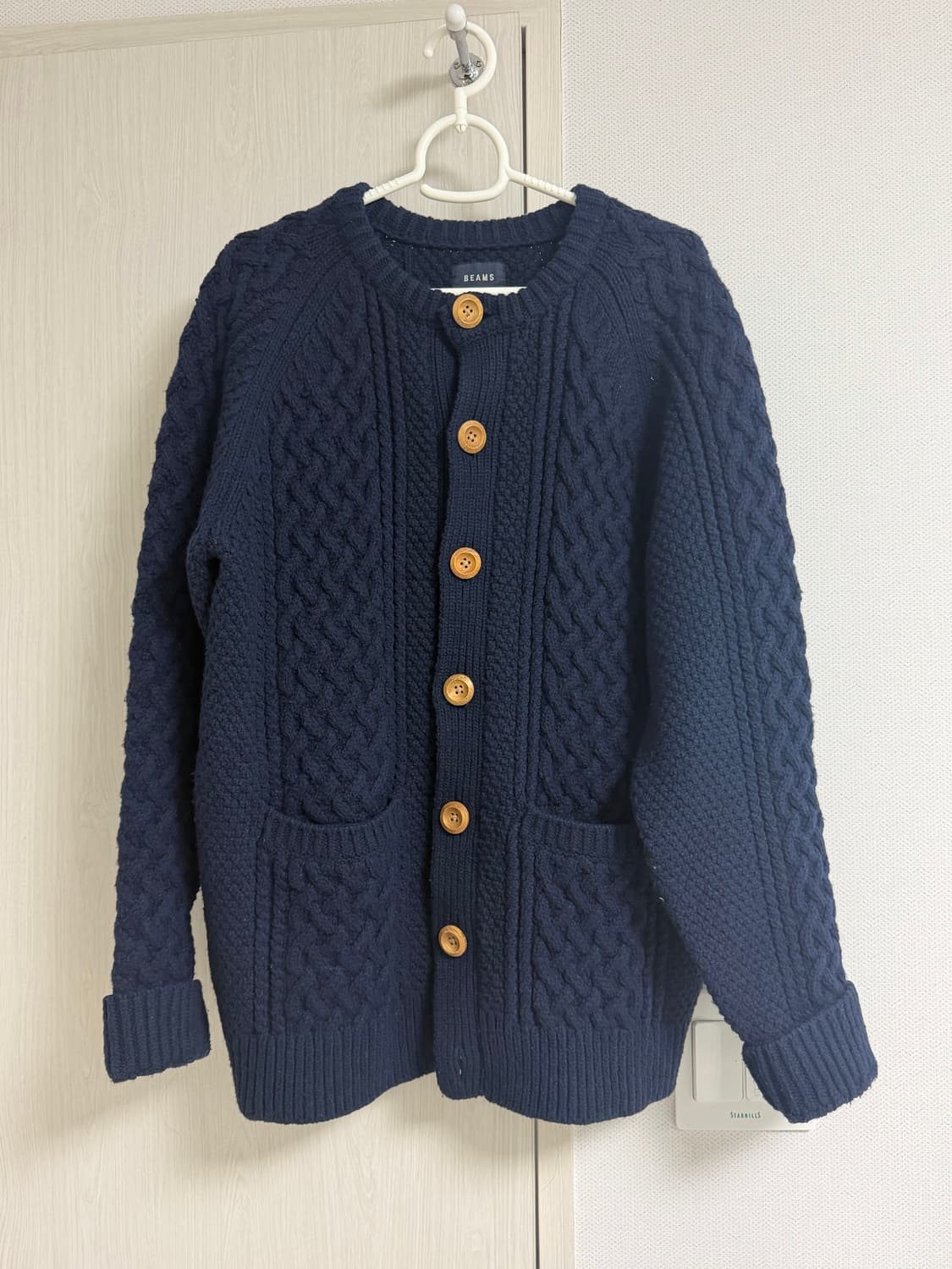 빔즈 케이블 니트 가디건 상품이미지1