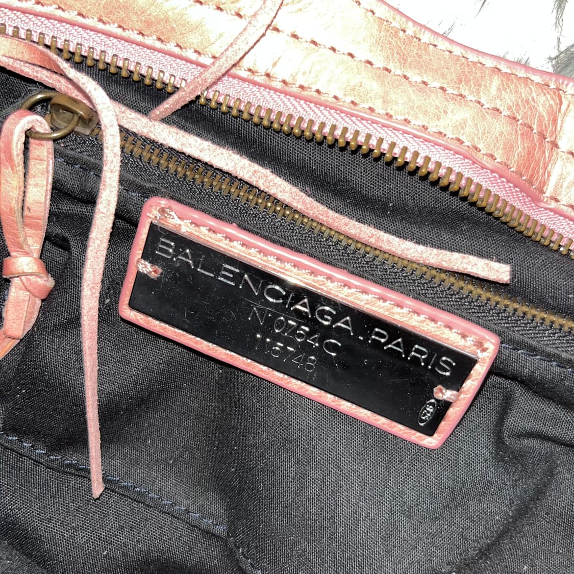 발렌시아가 핑크 모터백 상품이미지5