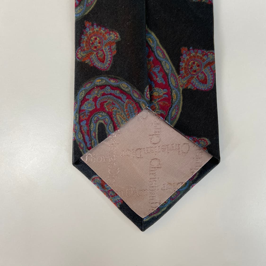크리스찬 디올 (DIOR) 페이즐리 빈티지  정품 명품넥타이 상품이미지7
