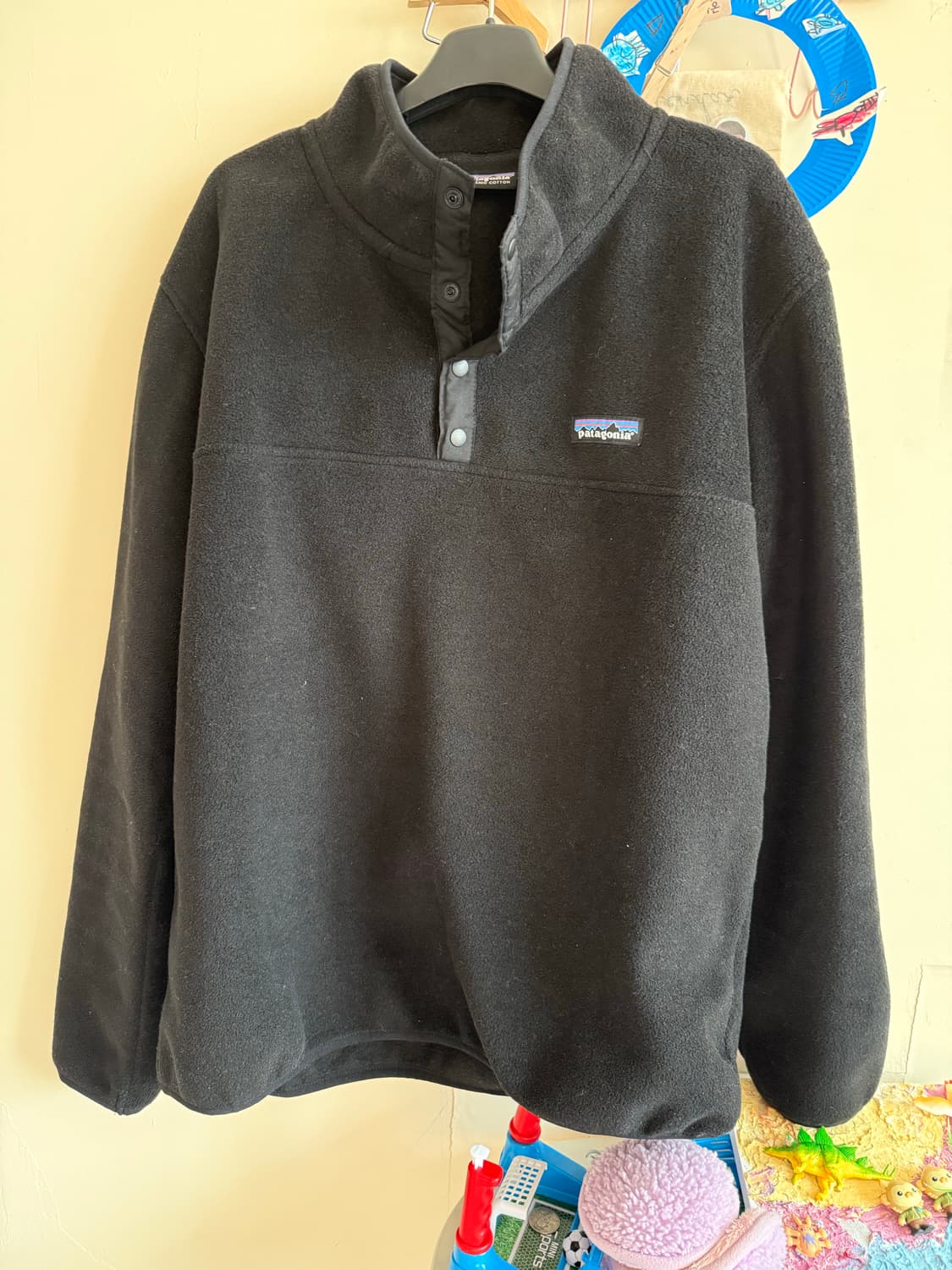 파타고니아 빈티지 플리스 95년산 신칠라 L 블랙 상품이미지1