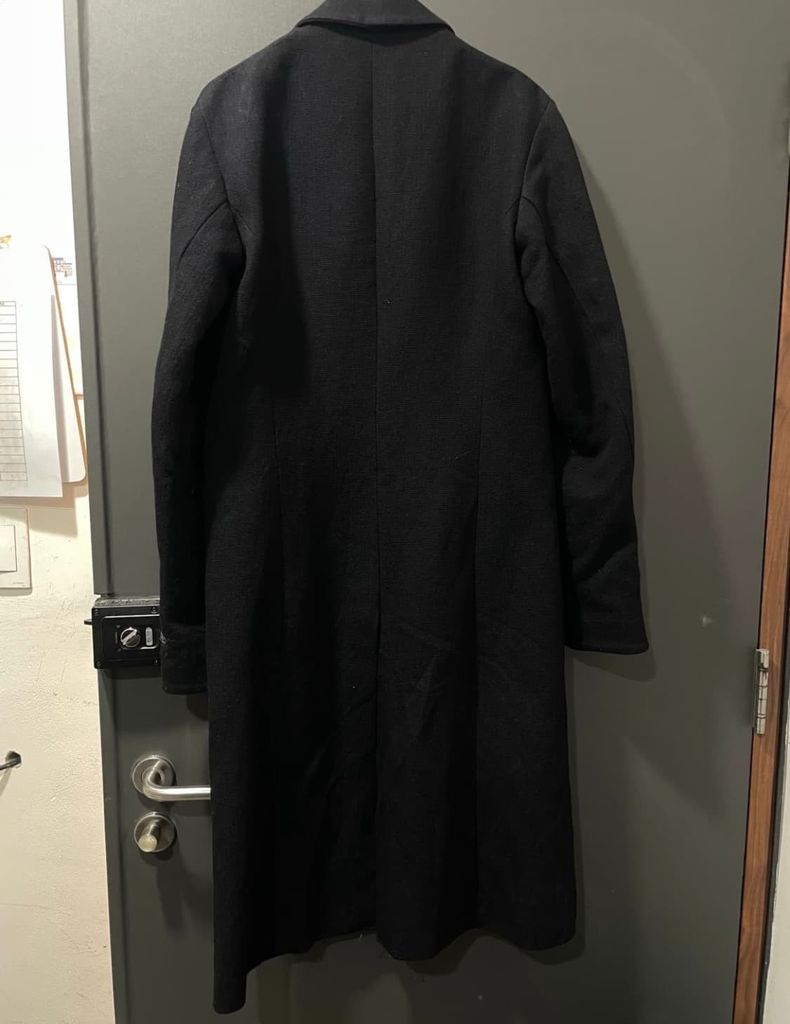 M.A+ 4 BOTTON BLACK STILL UNLINED COAT 상품이미지2