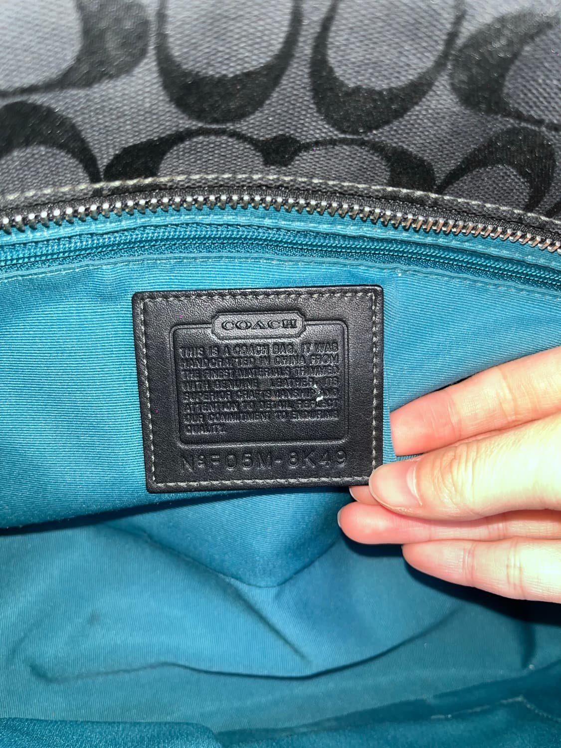 📦 Coach baby blue stitch Shoulder Bag 상품이미지9