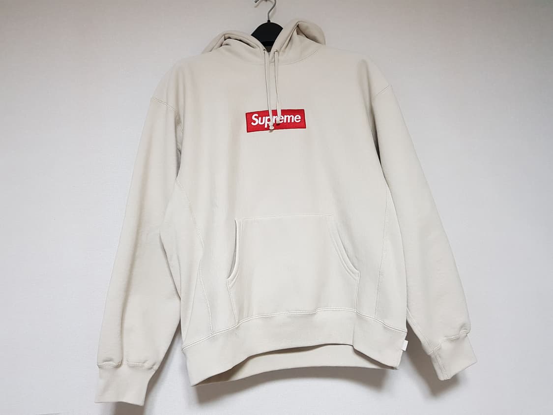 슈프림 박스로고 후드 티셔츠 스톤 24FW 상품이미지2