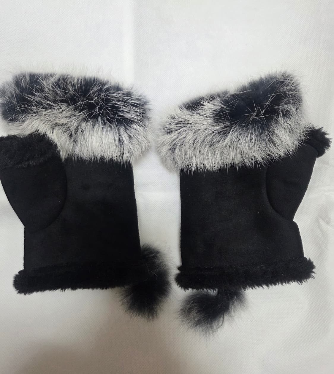 갸루st 블랙 퍼 핸드워머 상품이미지2