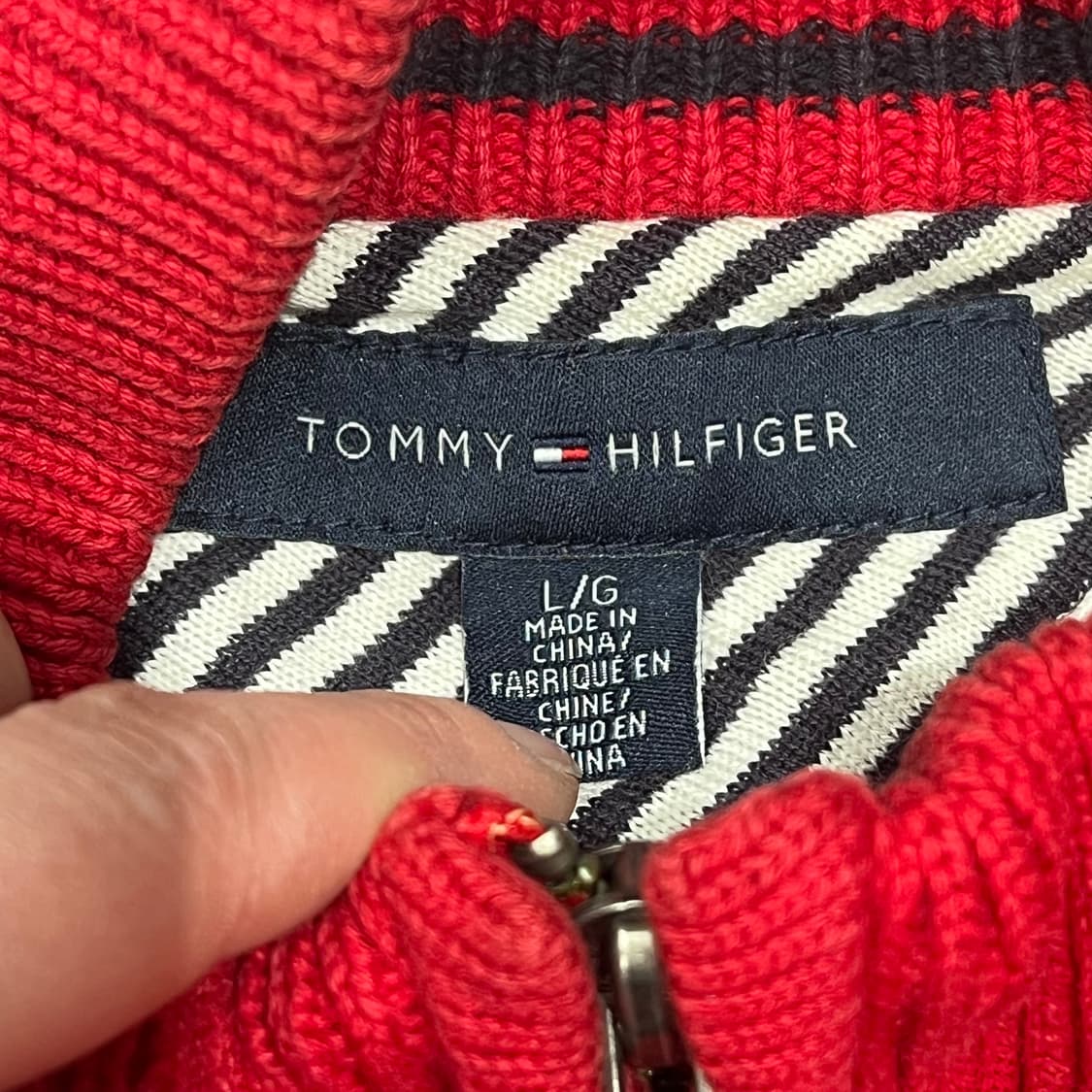 타미힐피거 니트집업 s09337 상품이미지5
