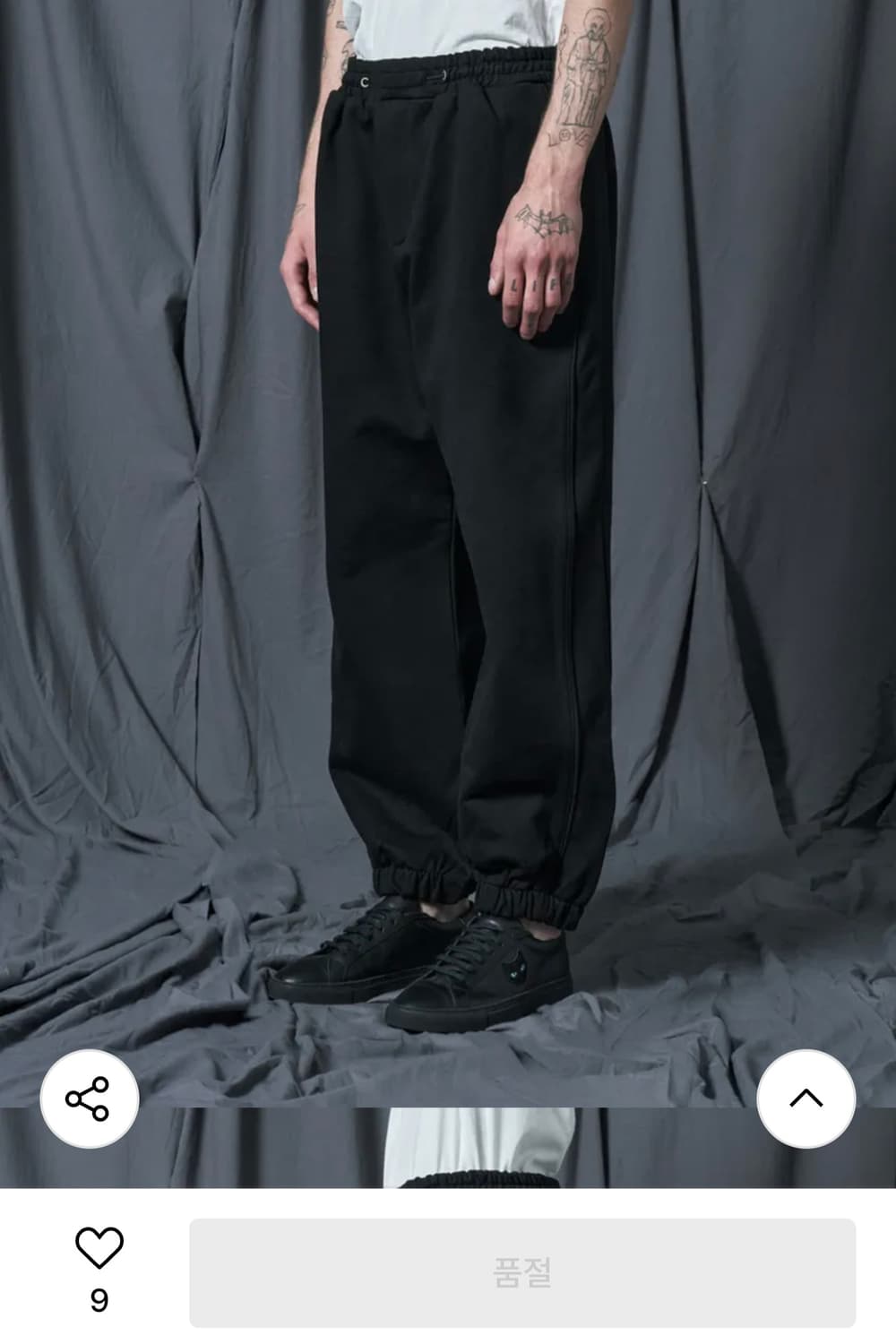 [새상품] 송지오옴므 지제로 트랙 조거팬츠 M 상품이미지8