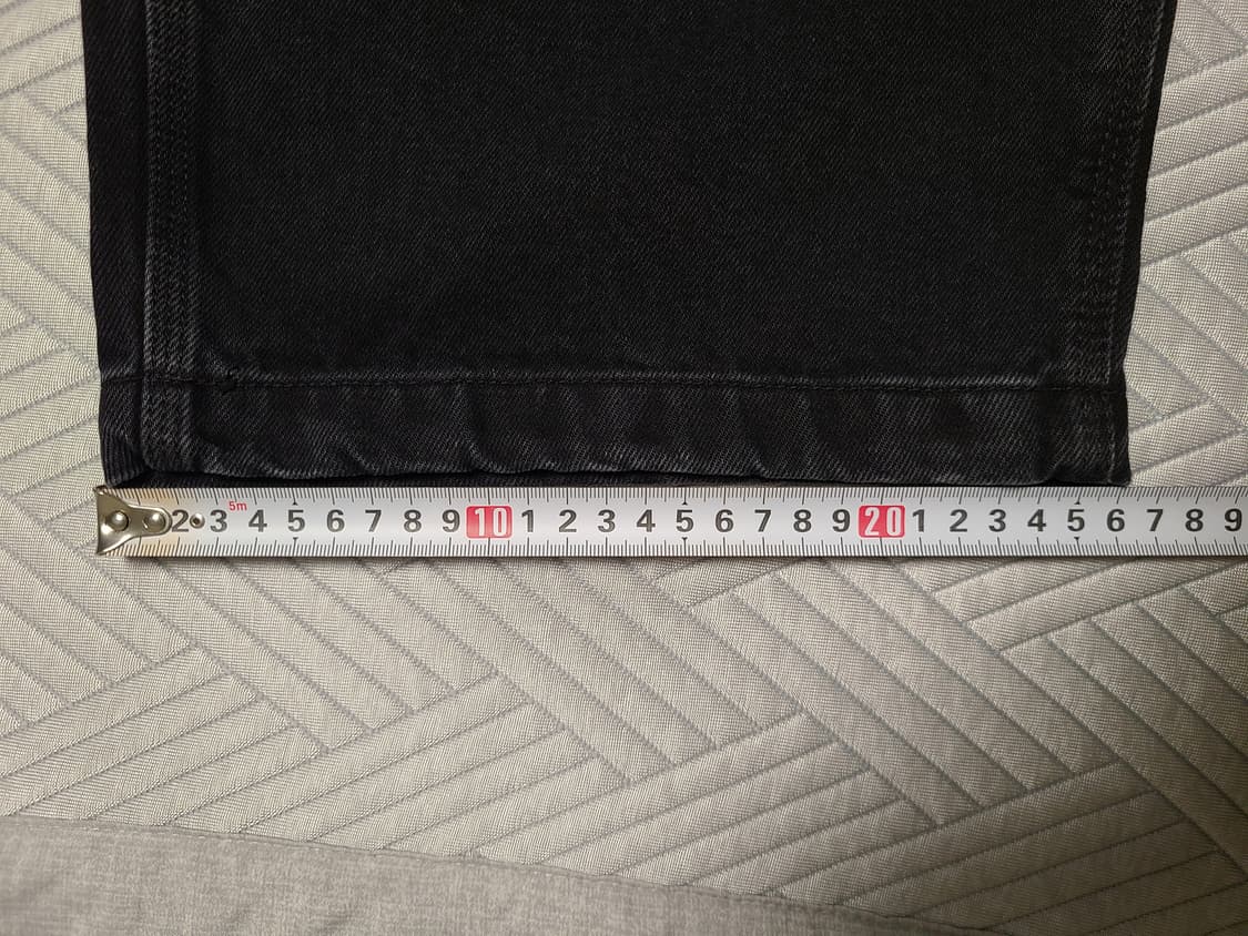 칼하트 WIP 내쉬 더블 니 팬츠 스미스 블랙 스톤 워시드 XL 사이즈 상품이미지5