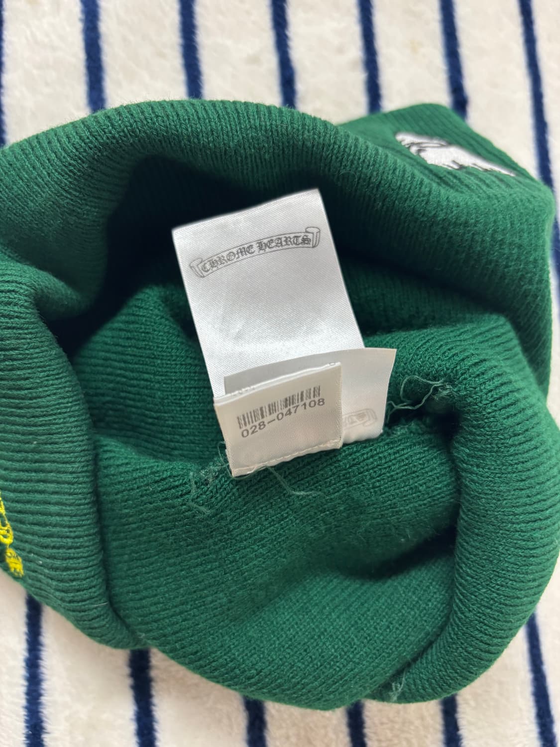 크롬하츠 매티보이 스팩 비니 그린 상품이미지5