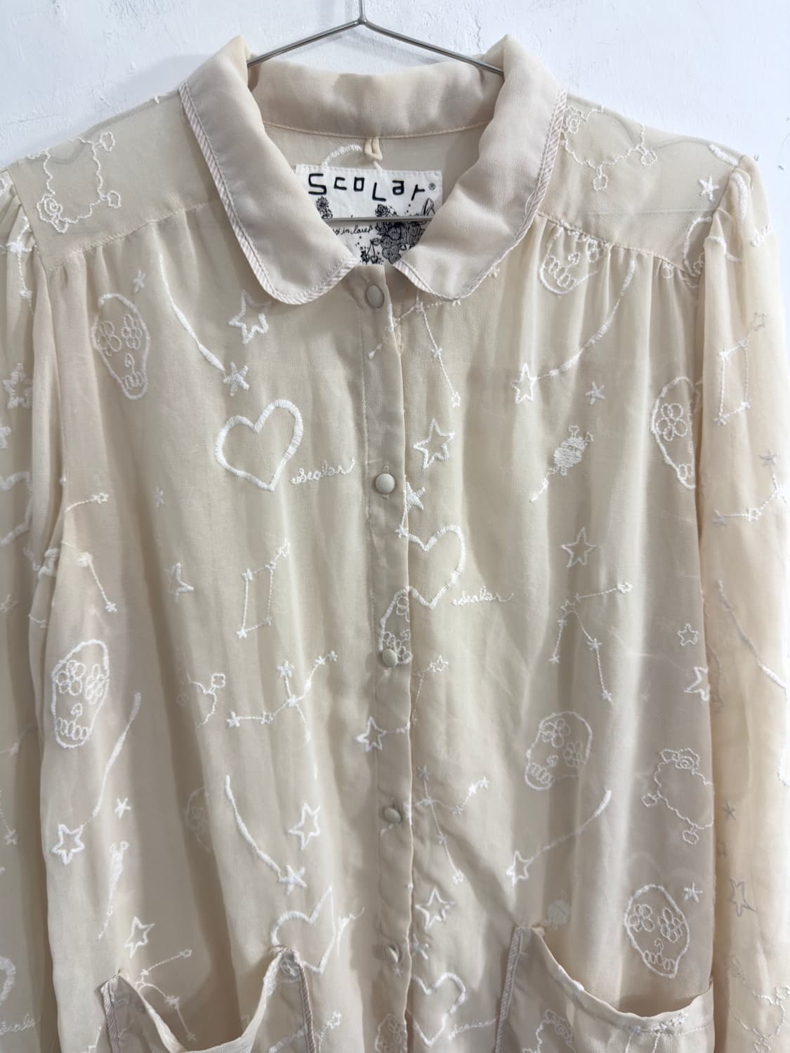 scolar see-through punk shirt 상품이미지3