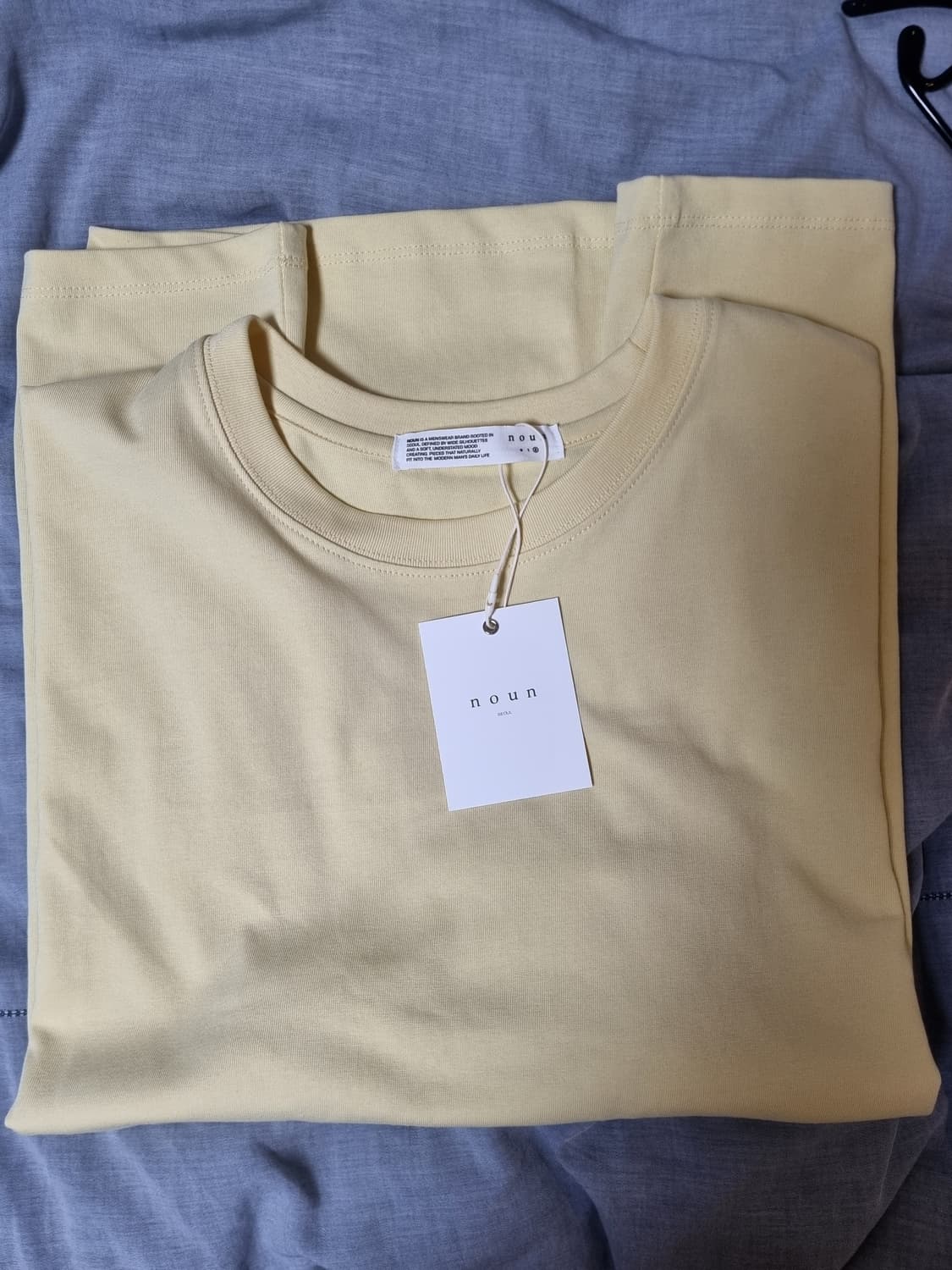 노운 soft round t-shirts yellow 2사이즈 상품이미지4