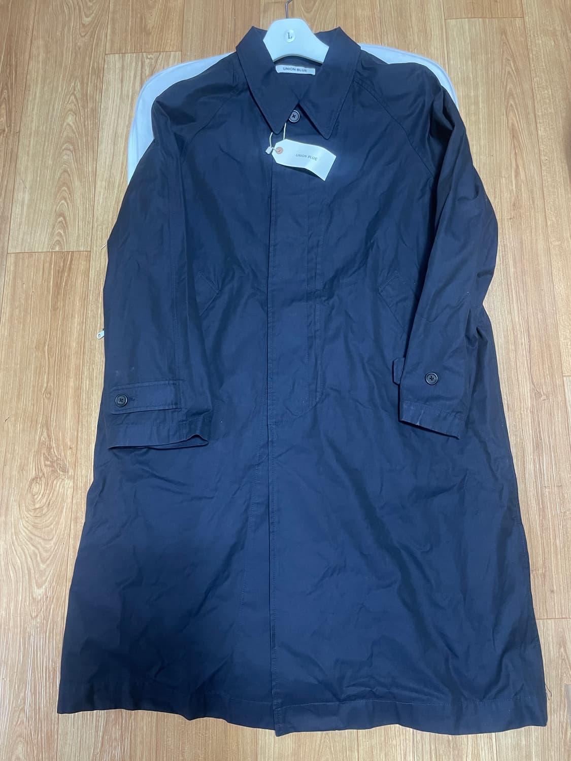 유니온블루 발마칸 트렌치코트 네이비 상품이미지3