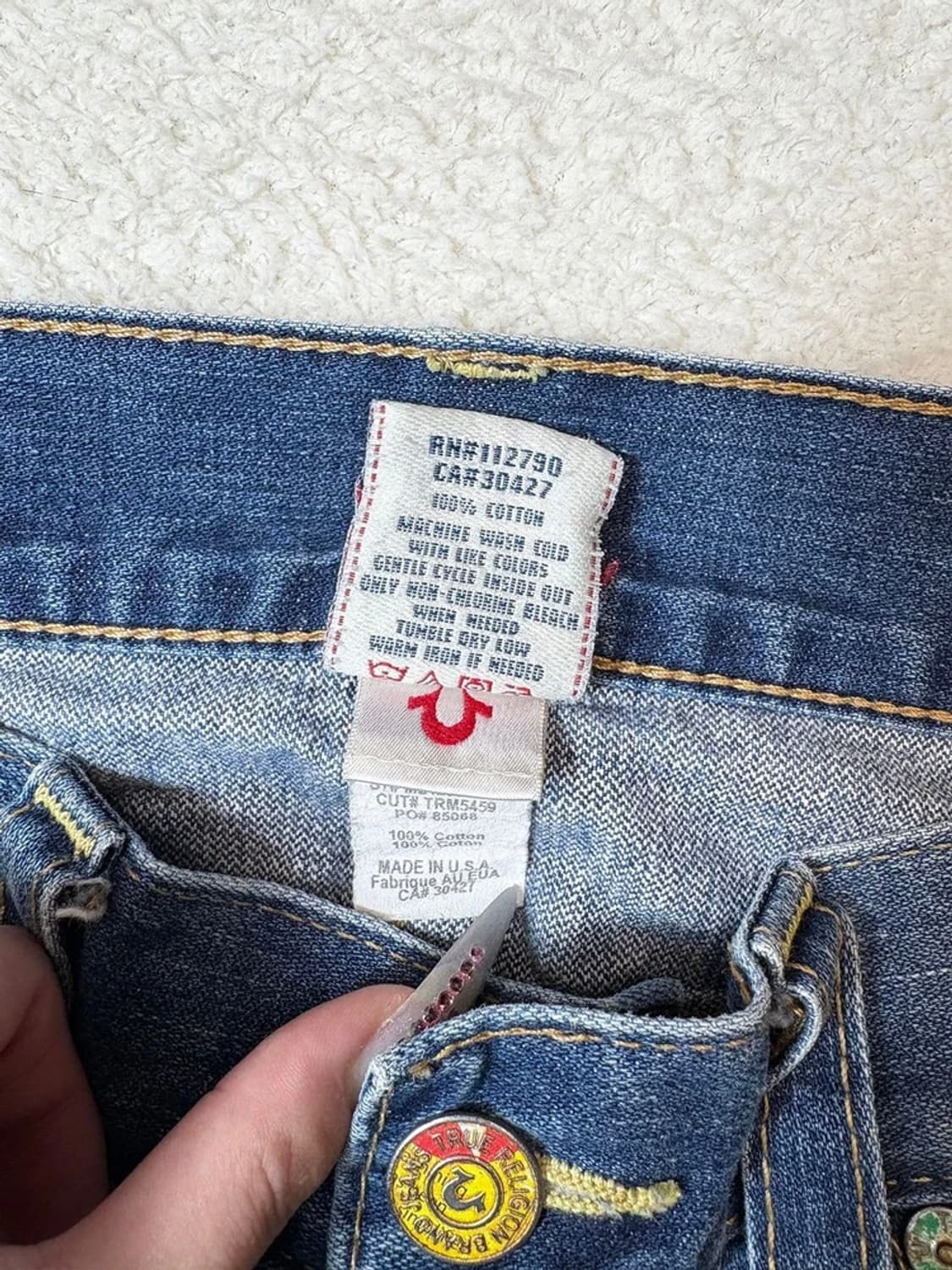 트루릴리젼 00's USA 패치드 데님 팬츠 PN6483    상품이미지10