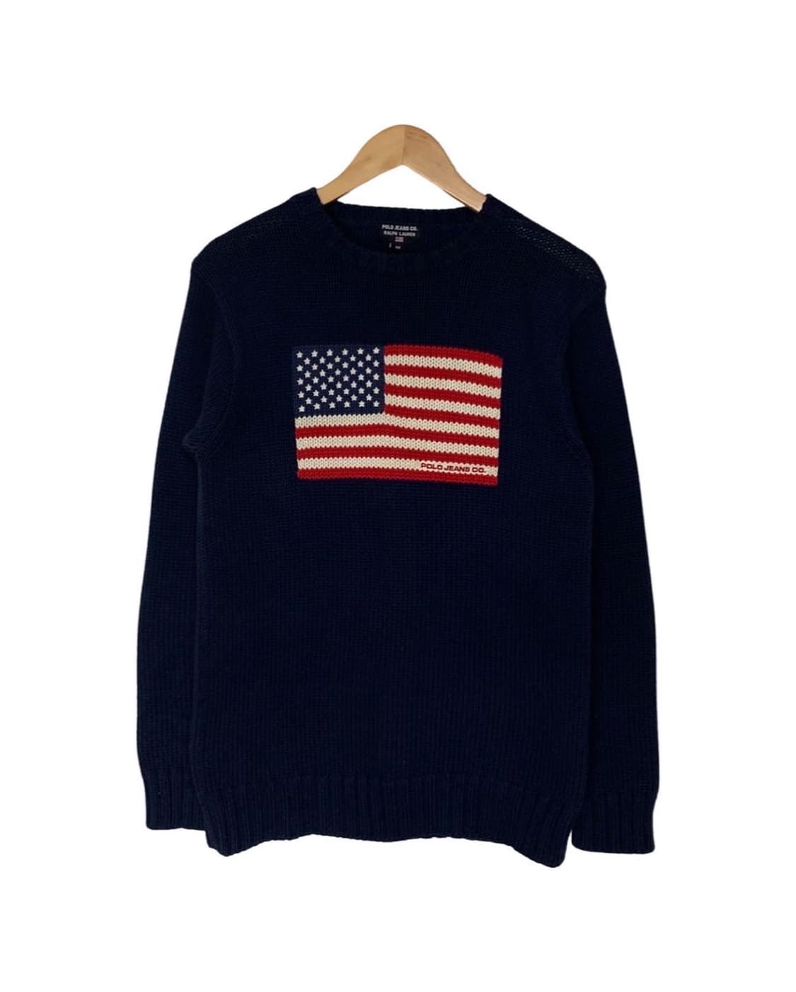 (90-95)폴로 성조기 니트 상품이미지1