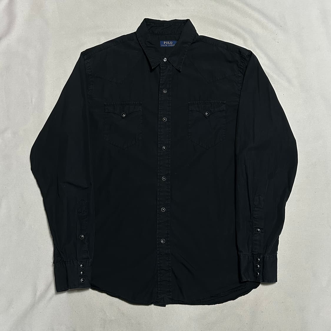 XL 폴로랄프로렌 더블포켓 블랙 웨스턴 셔츠 상품이미지2