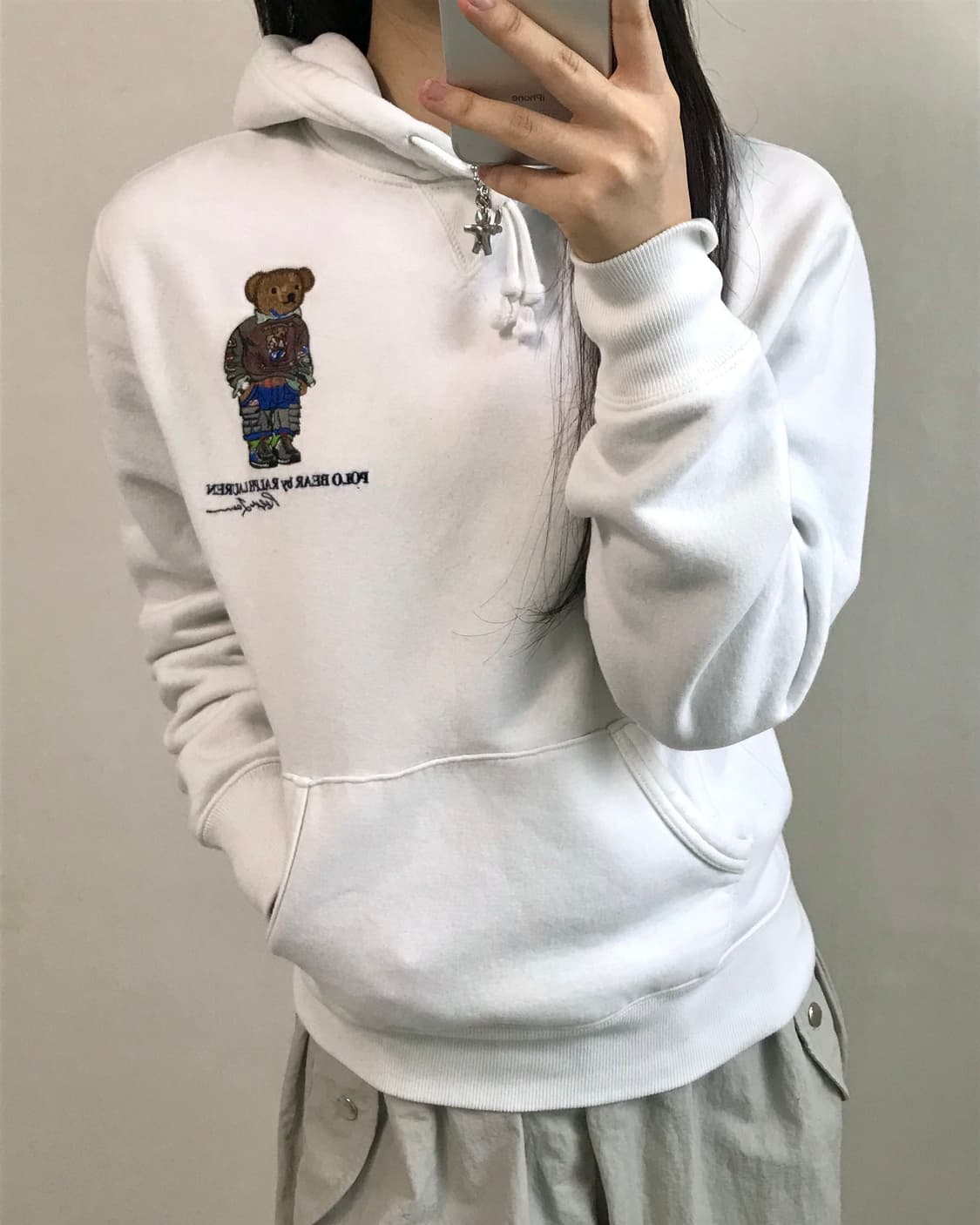 Polo by RalphLauren 폴로 화이트 베어 후디 상품이미지2