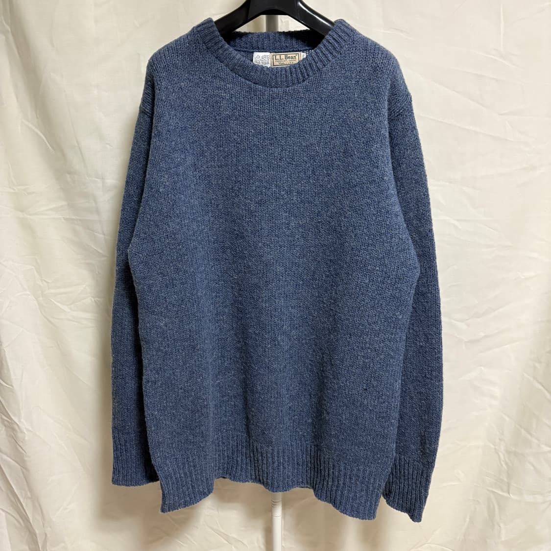 엘엘빈 Made in USA 울 라운드 니트 / 블루, L 상품이미지1