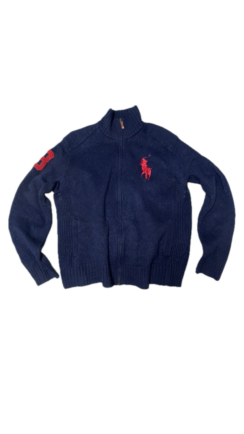 폴로랄프로렌 빅포니 램스울 투웨이 풀집업 상품이미지1