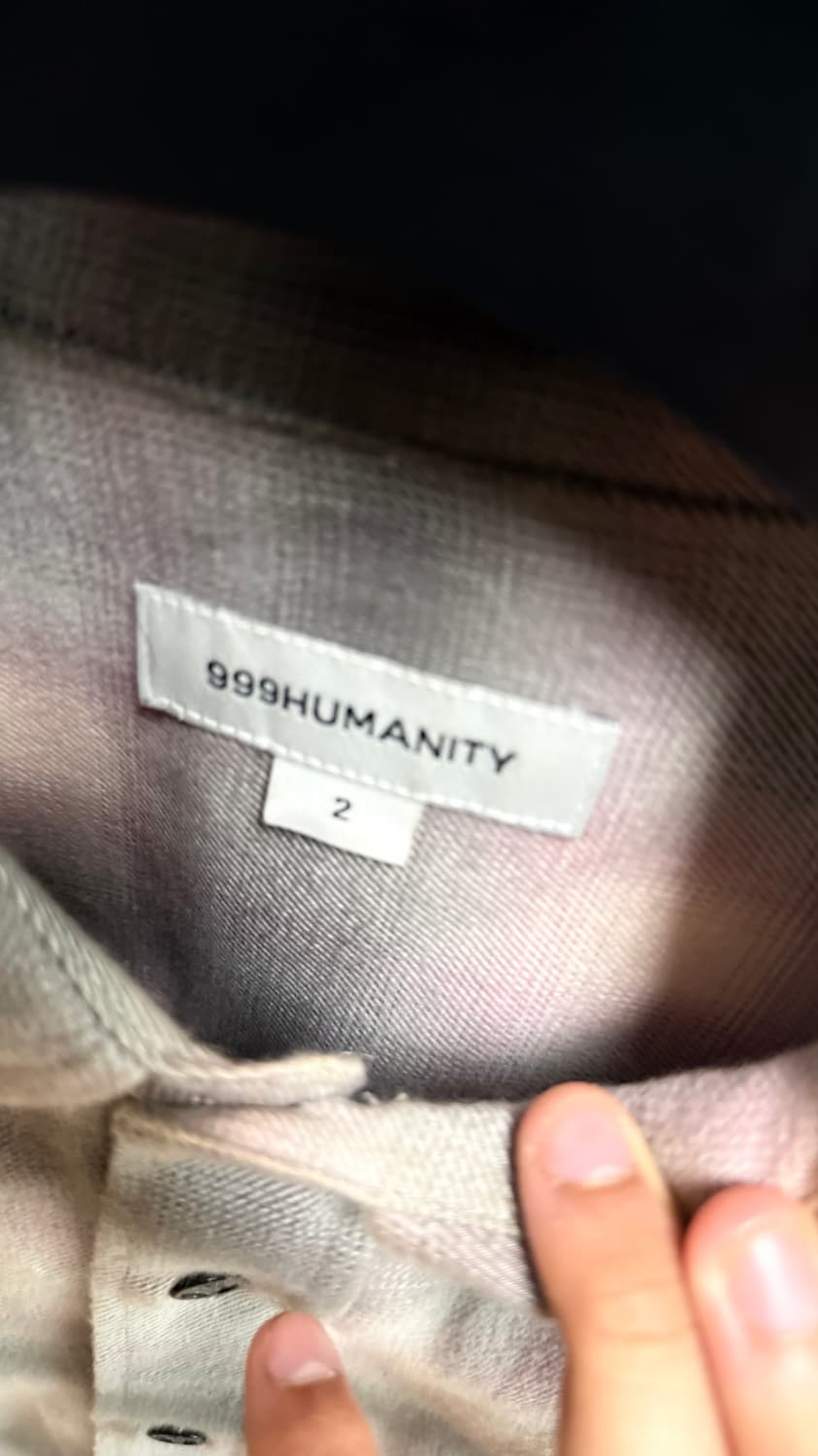 999휴머니티 easy check shirt brick ombre / 상품이미지3