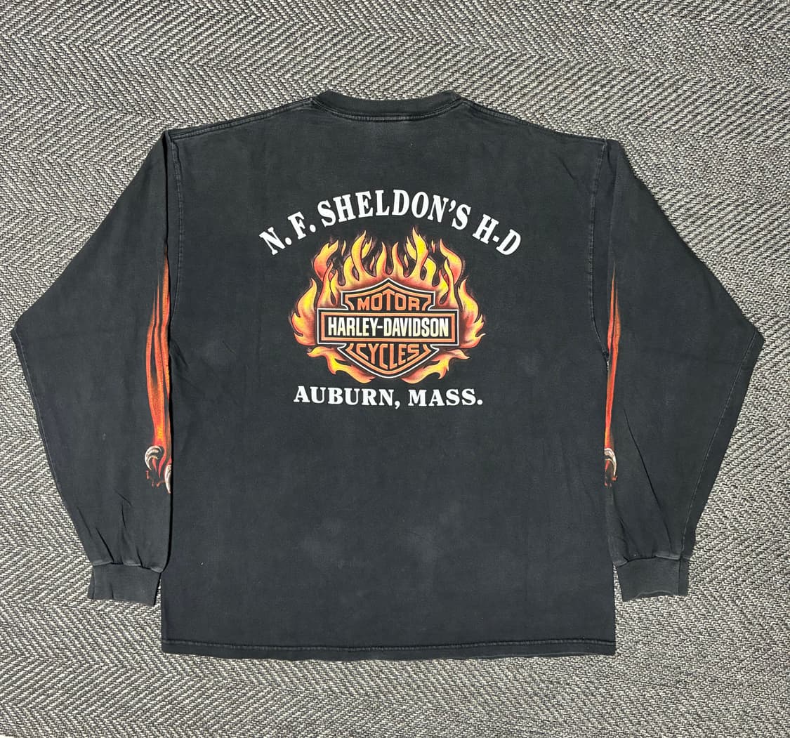 XL) 00's Harley Davidson long sleeve 상품이미지2