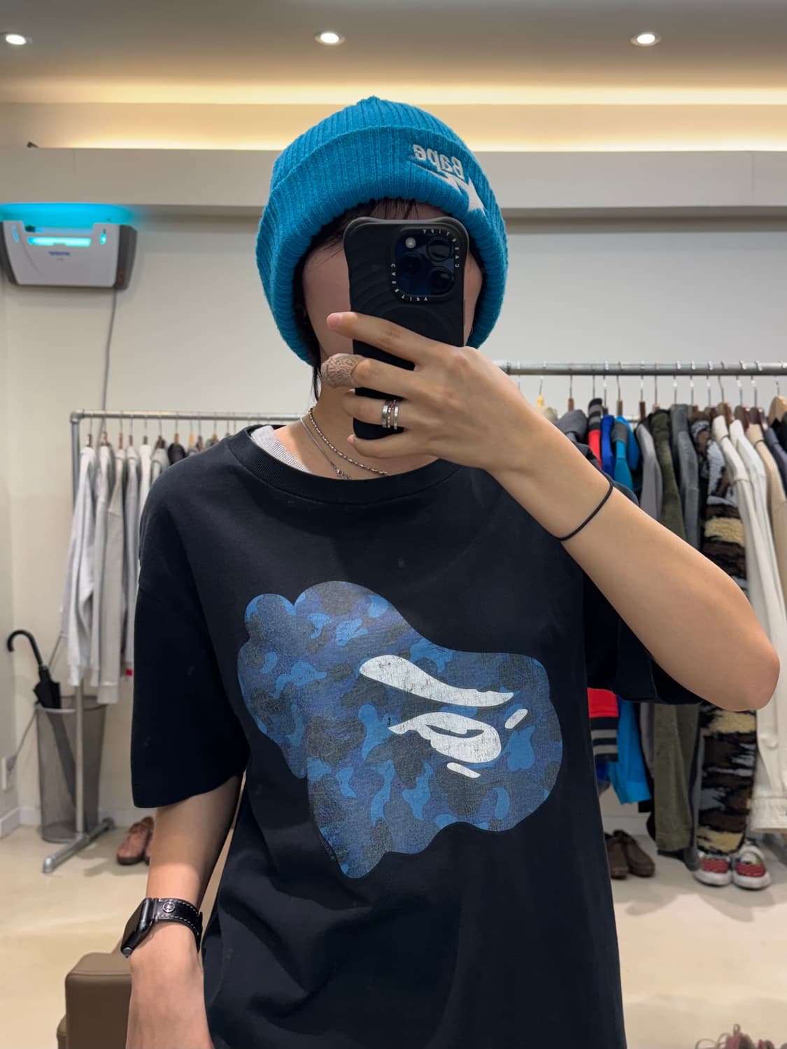 베이프 ABC 카모 에이프 페이스 STA 반팔 티셔츠 상품이미지7