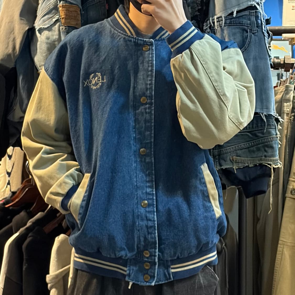 [NO.9] VTG 데님 바시티 자켓 상품이미지3