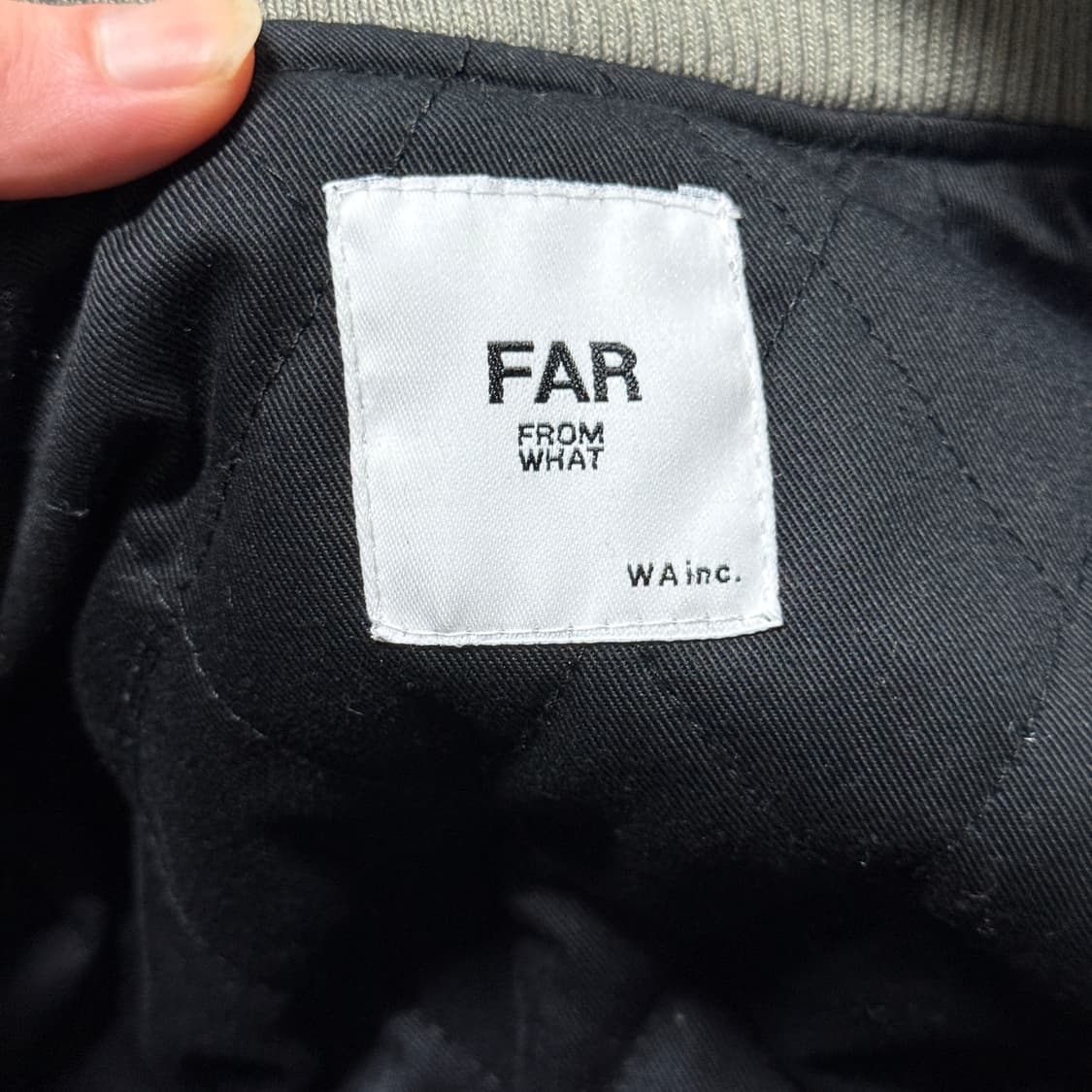 파프롬왓 파아카이브 몰스킨 봄버 자켓 카키 상품이미지6