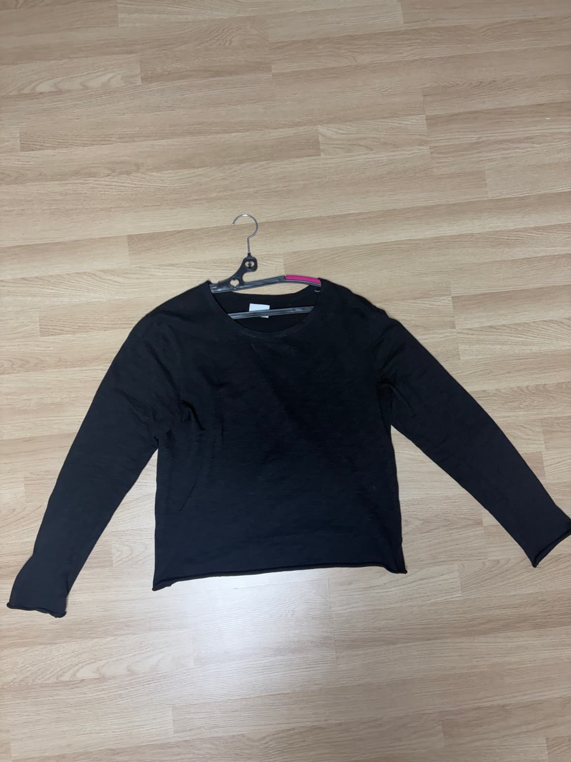 모노프리베 텍스쳐드 슬리브 블랙 1사이즈 상품이미지2