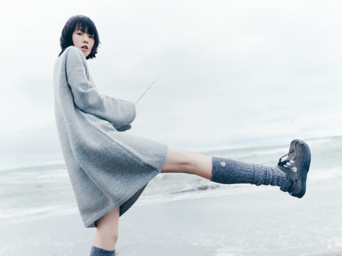 코이세이오 부클 니트 원피스 라이트 그레이 [1] 상품이미지2