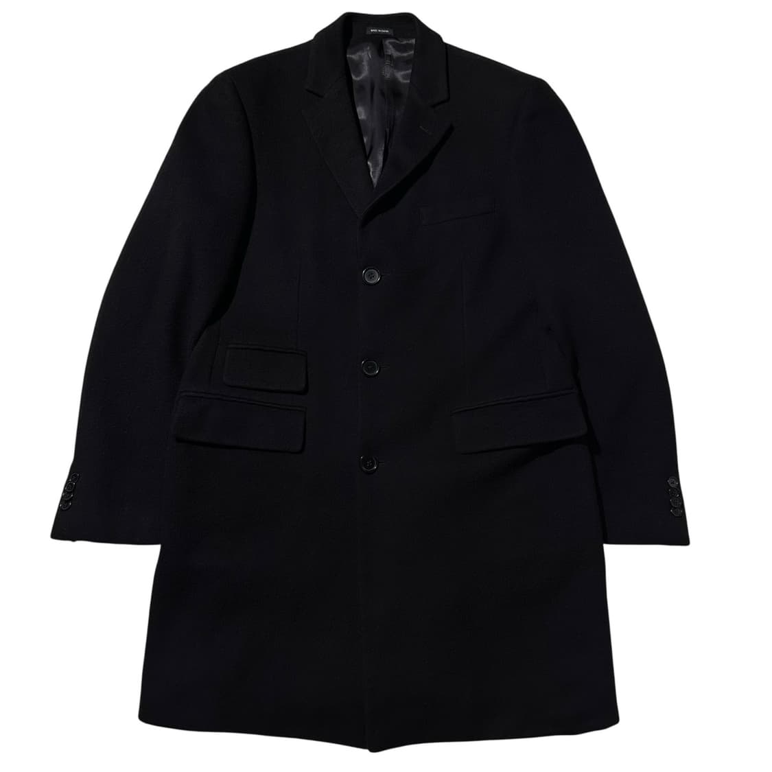 존 바바토스 캐시미어 100% 싱글 코트 블랙 상품이미지1