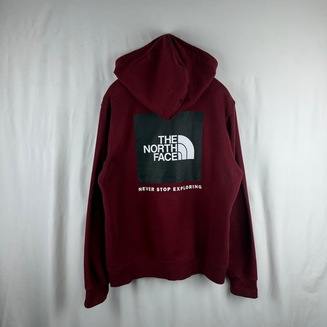 M) 노스페이스 백로고 후드 티 버건디 상품이미지7