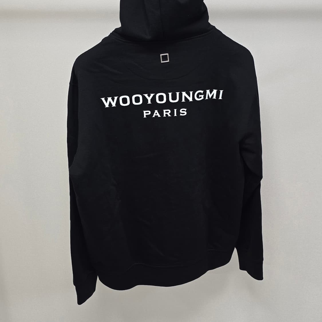 우영미 백로고 후드 집업 46사이즈 95 판매 상품이미지2