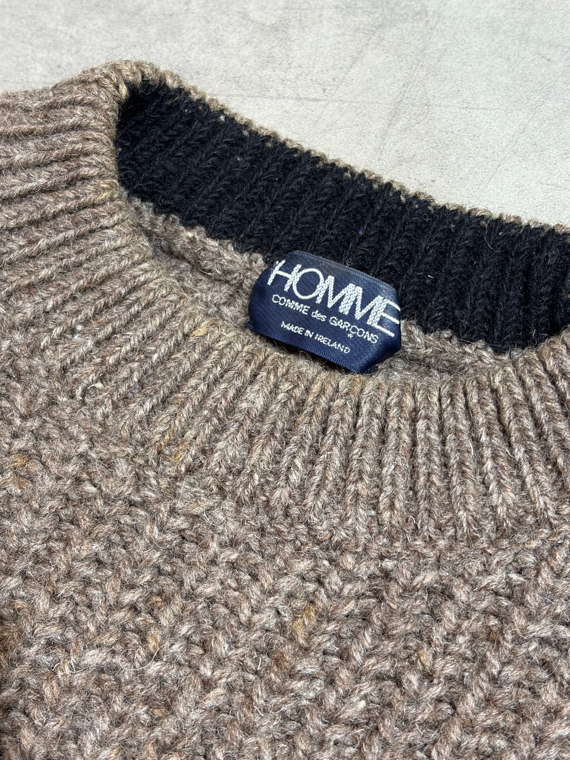 80s Comme des Garcons Homme 헤비울 니트 상품이미지5