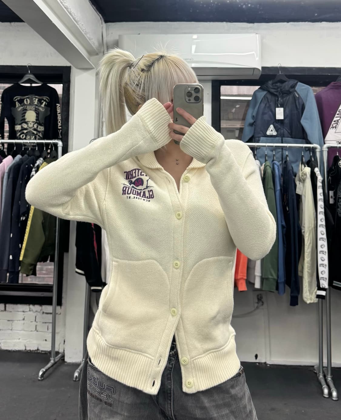 히스테릭 글래머 히스걸 니트 가디건 상품이미지3