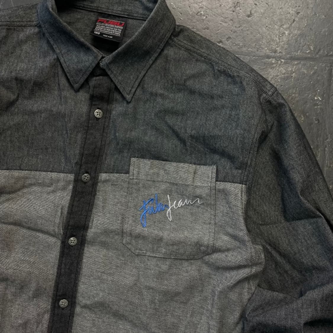 105 후부 올드스쿨 데님 셔츠 상품이미지2