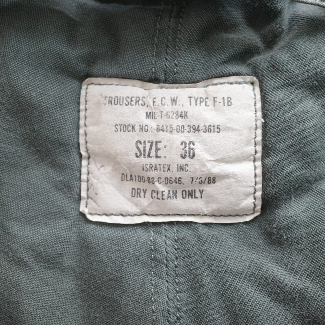 80s 미군 오리지널 USAF Type F-1B 극동계용 바지 상품이미지4