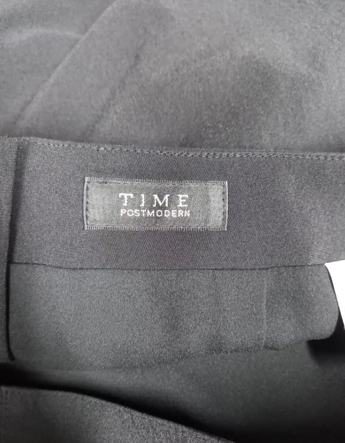 TIME 타임 블랙 춘하추 머에이드플레어 롱 스커트 44 상품이미지8